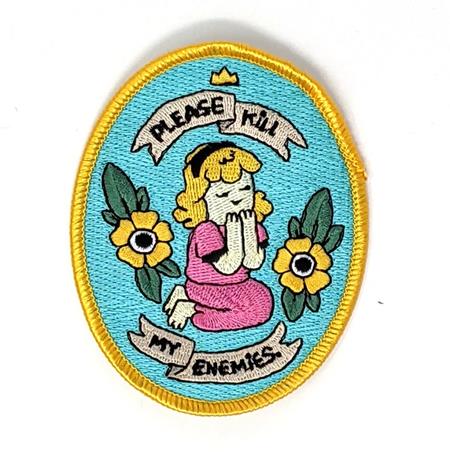 Please Kill My Enemies Embroidered Patch - Image