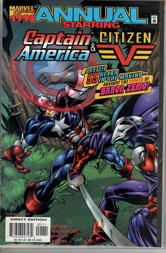 Pre-Owned - Captain America / Citizen V '98 #[nn]  ([December] 1998) Scanned Image Pop Weasel Pre-Owned Comics