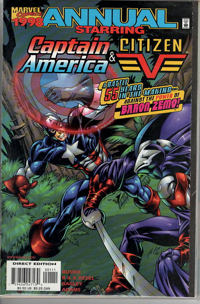 Pre-Owned - Captain America / Citizen V '98 - Pre-Owned Comics - Image - Pop Weasel