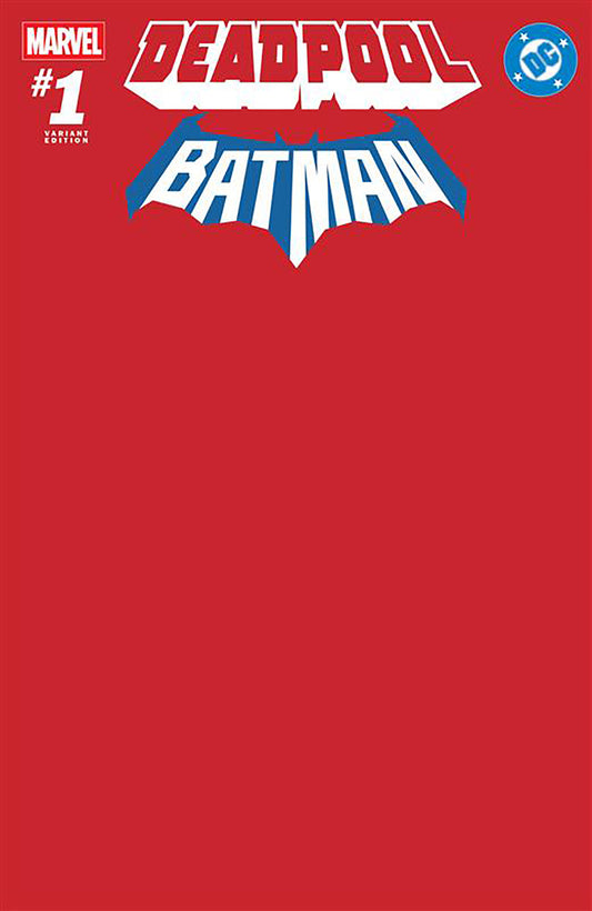 MARVEL/DC: DEADPOOL/BATMAN #1 RED BLANK COVER VARIANT - Image