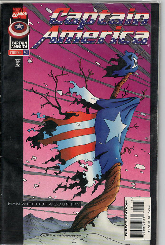 Pre-Owned - Captain America #451  (May 1996) Scanned Image Pop Weasel Pre-Owned Comics