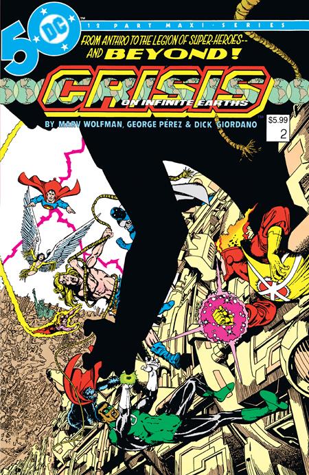 Crisis On Infinite Earths #2 (of 12) Facsimile Edition  B George Perez Foil Var image