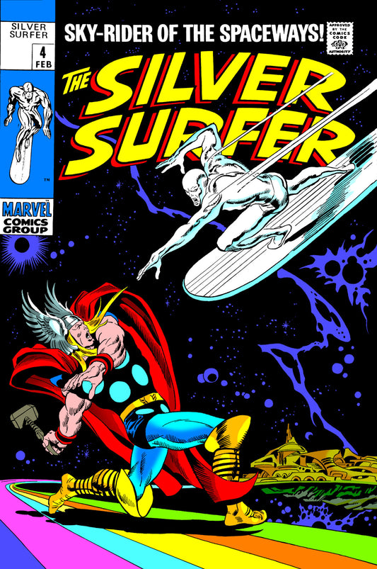 Silver Surfer Omnibus Vol. 1 John Buscema Thor Cover [New Printing 2, DM Only] | Hardcover - Image