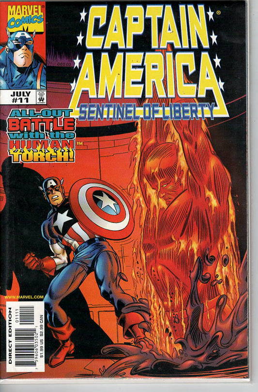 Pre-Owned - Captain America: Sentinel of Liberty #11  (July 1999) Scanned Image Pop Weasel Pre-Owned Comics