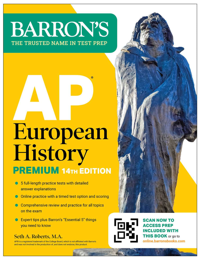 AP European History Premium, Fourteenth Edition: Prep Book with 5 Practice Tests + Comprehensive Review + Online Practice (2026) image - Non-Fiction - Image - Pop Weasel