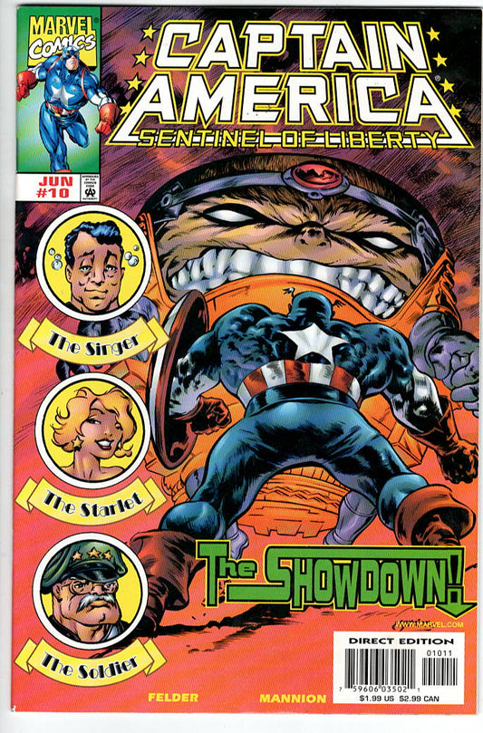 Pre-Owned - Captain America: Sentinel of Liberty #10  (June 1999) Scanned Image Pop Weasel Pre-Owned Comics