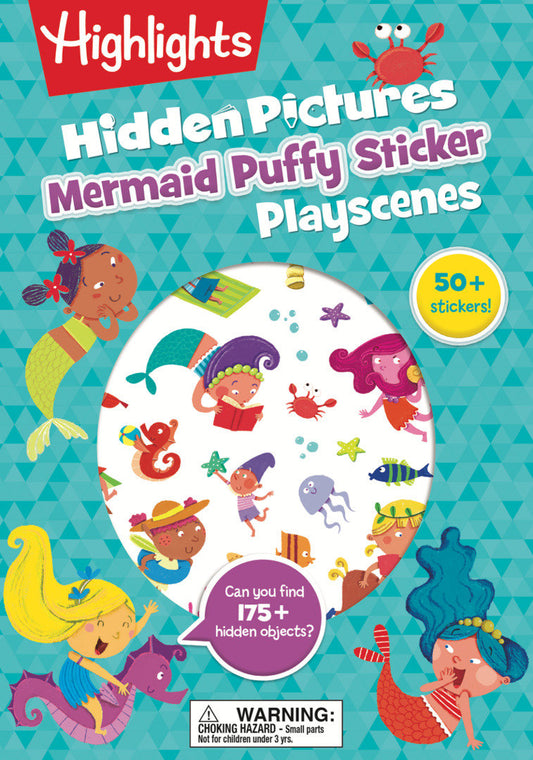 Mermaid Hidden Pictures Puffy Sticker Playscenes image