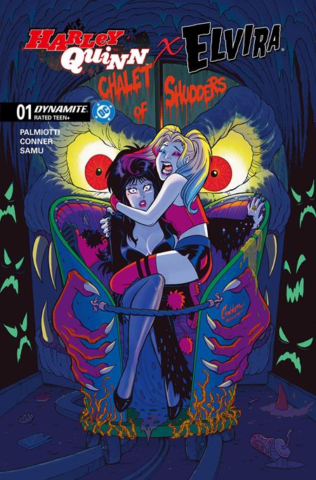Harley Quinn X Elvira #1  P Inc 1:15 Amanda Conner Foil Var - Image
