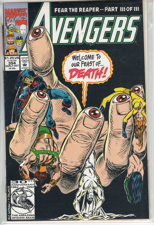 Pre-Owned - The Avengers #354  (Early October 1992)