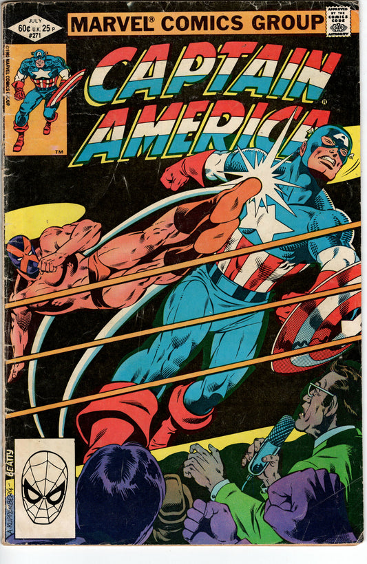 Pre-Owned - Captain America #271  (July 1982) Scanned Image Pop Weasel Pre-Owned Comics