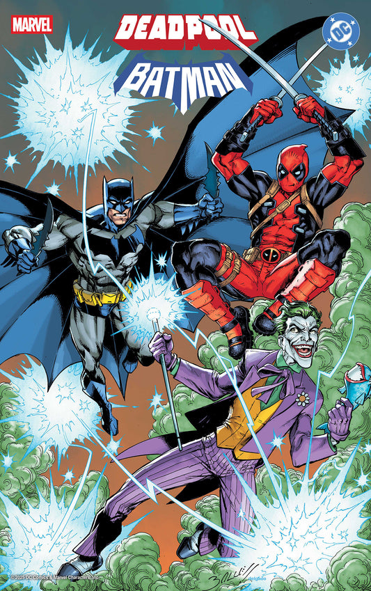 MARVEL/DC: DEADPOOL/BATMAN #1 MARK BAGLEY FOIL VARIANT - Image