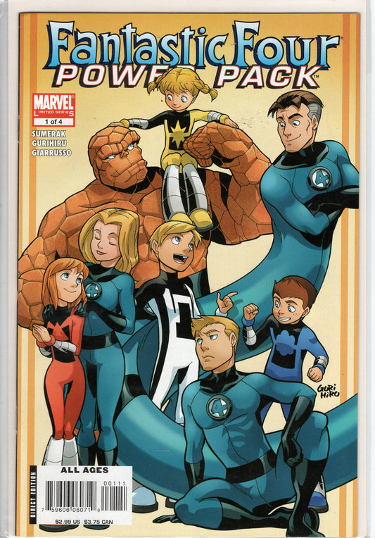 Pre-Owned - Fantastic Four and Power Pack #1  (September 2007) Scanned Image Pop Weasel Pre-Owned Comics