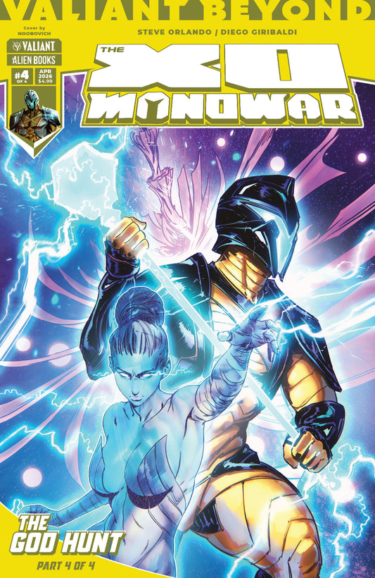 Valiant Beyond: The X-O Manowar #8--The God Hunt #4 Cover A (Noobovich) - Image