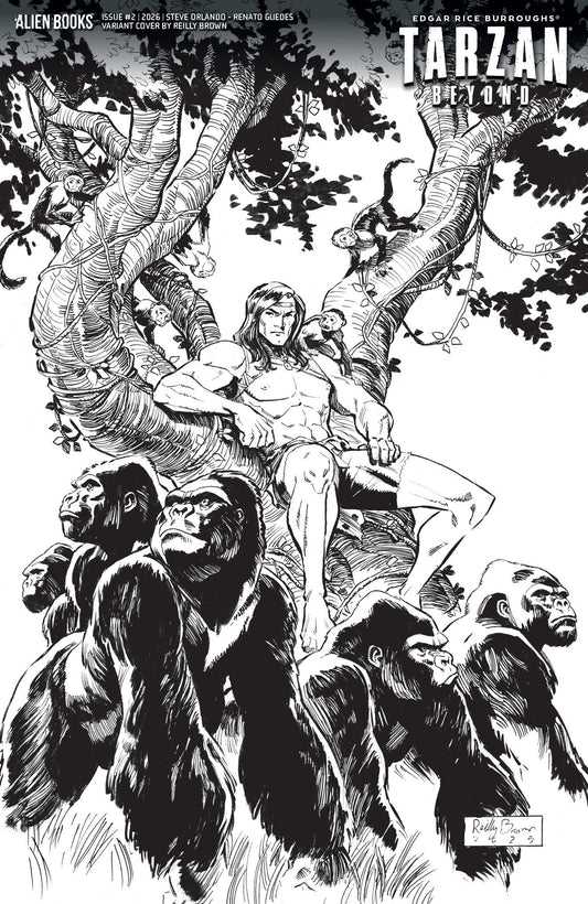 Tarzan Beyond #2 Variant D (Brown B&W) - Image