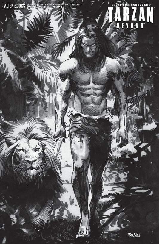 Tarzan Beyond #3 Variant D (Panosian B&W) - Image