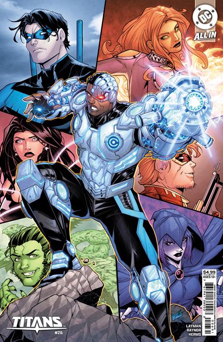 Titans #26  C Travis Mercer Card Stock Var - Image