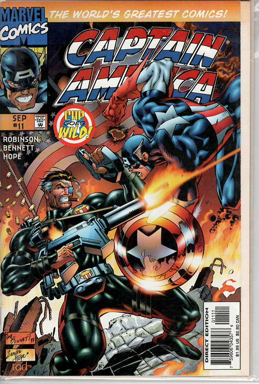 Pre-Owned - Captain America #11  (September 1997) Scanned Image Pop Weasel Pre-Owned Comics