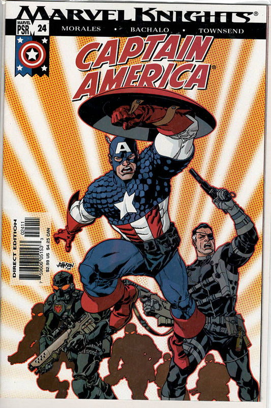 Pre-Owned - Captain America #24  (May 2004) Scanned Image Pop Weasel Pre-Owned Comics