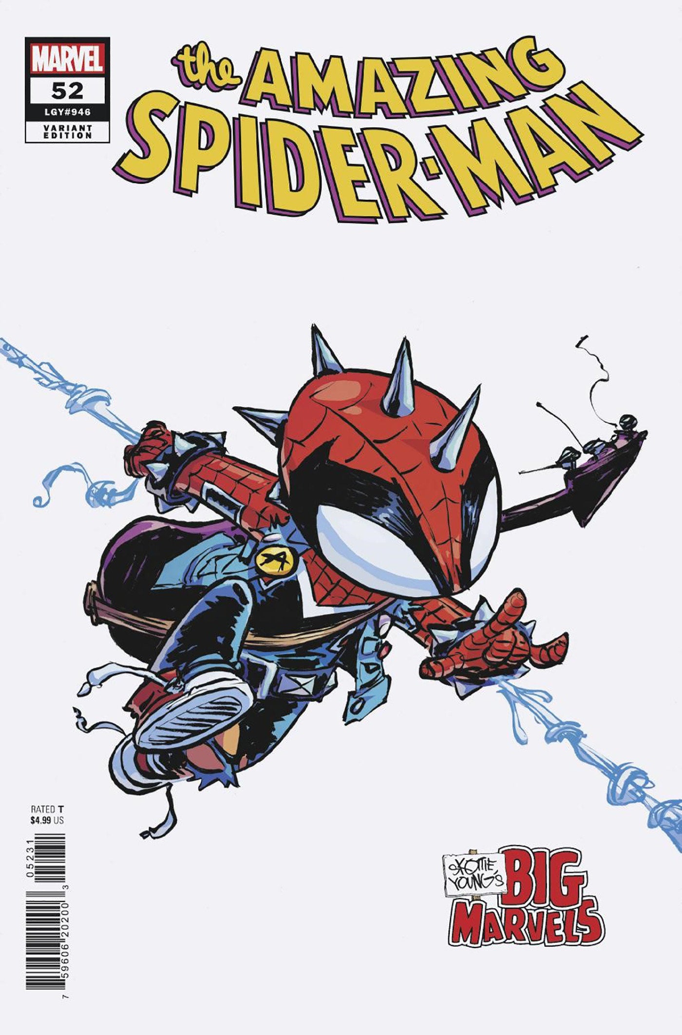 AMAZING SPIDER-MAN #52 SKOTTIE YOUNG&#039;S BIG MARVEL VARIANT