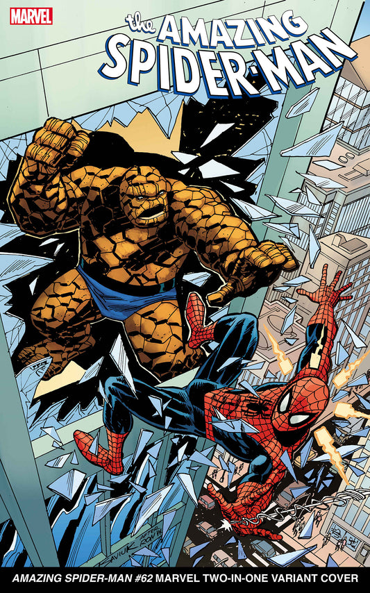 AMAZING SPIDER-MAN #62 ALEX SAVIUK MARVEL TWO-IN-ONE VARIANT image