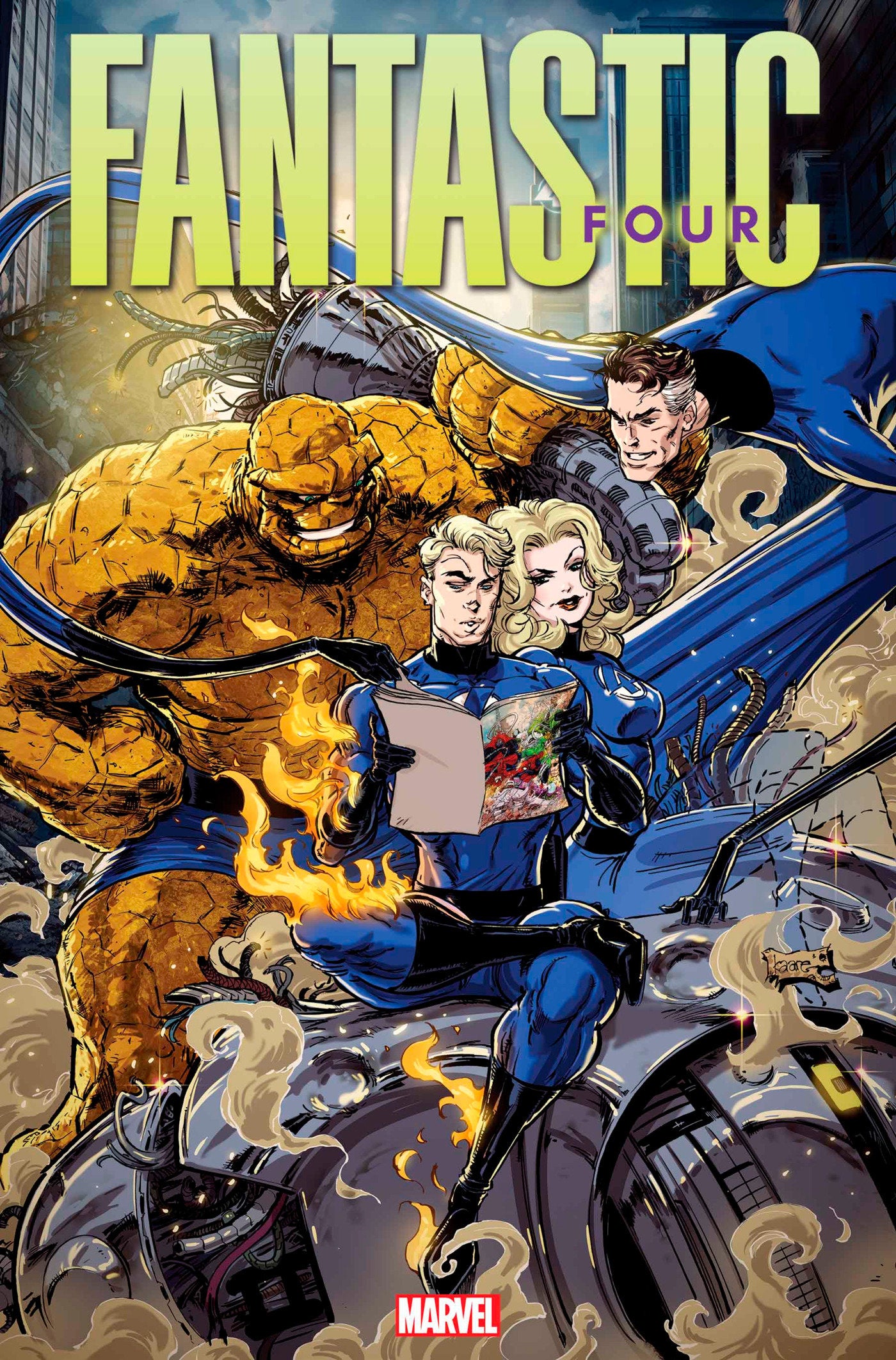 FANTASTIC FOUR 17 KAARE ANDREWS MARVEL COMICS PRESENTS VARIANT