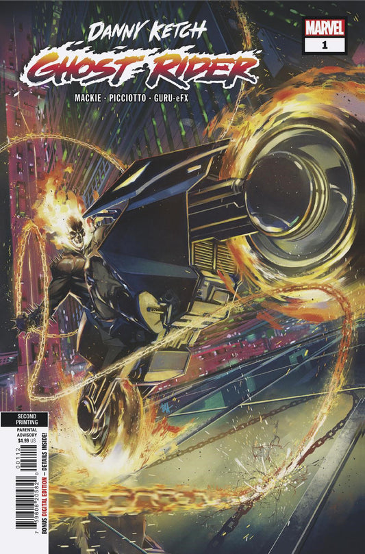 DANNY KETCH: GHOST RIDER 1 BEN HARVEY 2ND PRINTING VARIANT