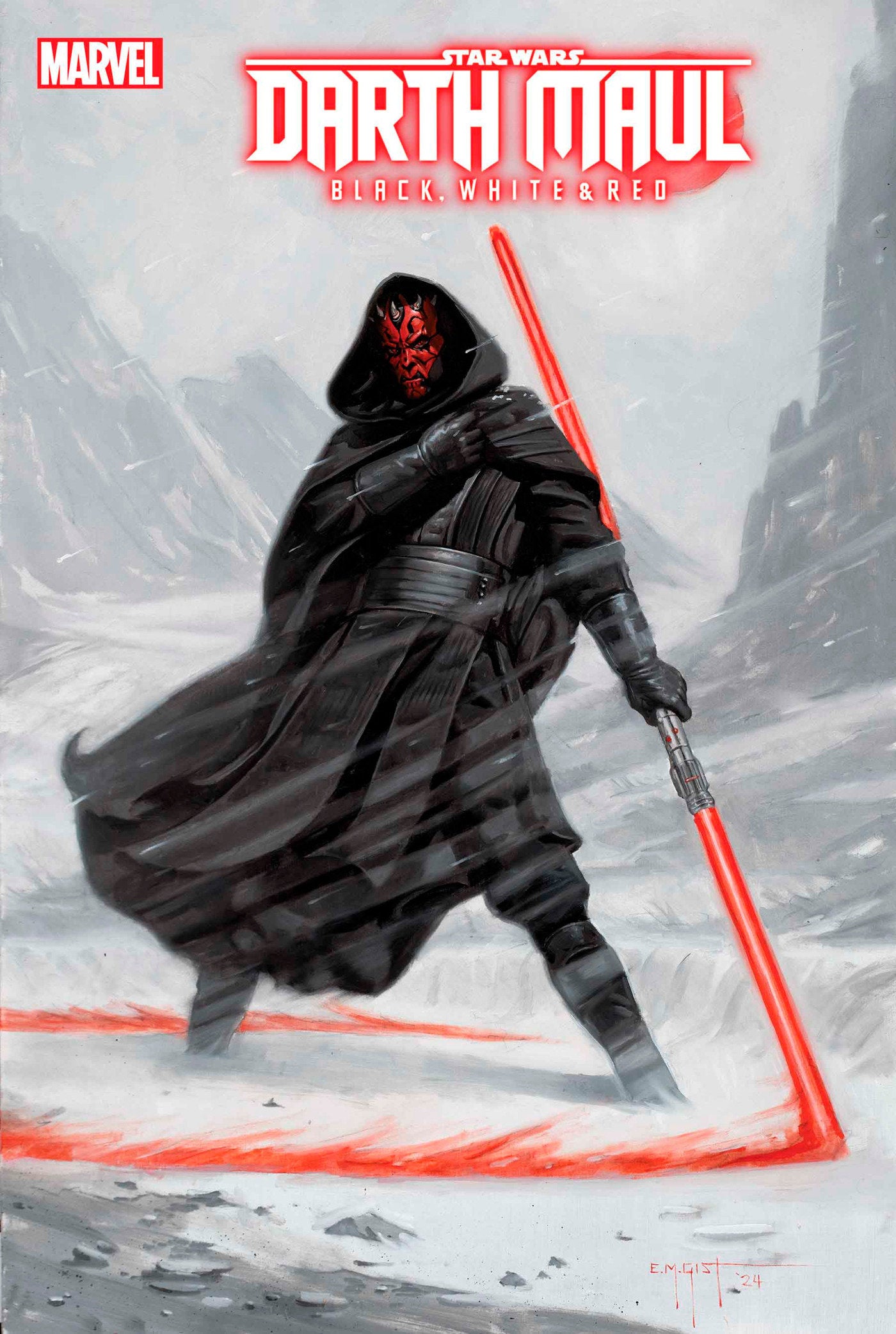 STAR WARS: DARTH MAUL - BLACK, WHITE & RED