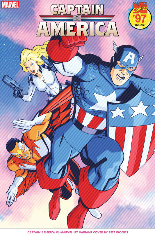 CAPTAIN AMERICA 6 PETE WOODS MARVEL 97 VARIANT