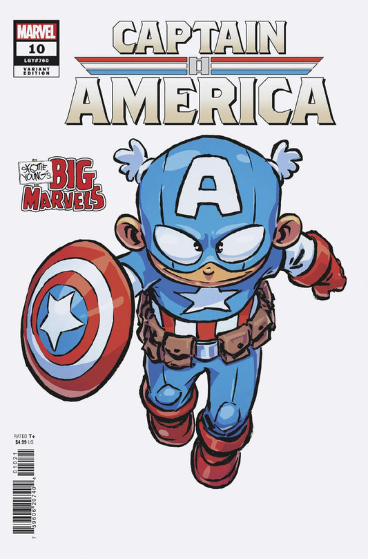 CAPTAIN AMERICA #10 SKOTTIE YOUNG&#039;S BIG MARVEL VARIANT