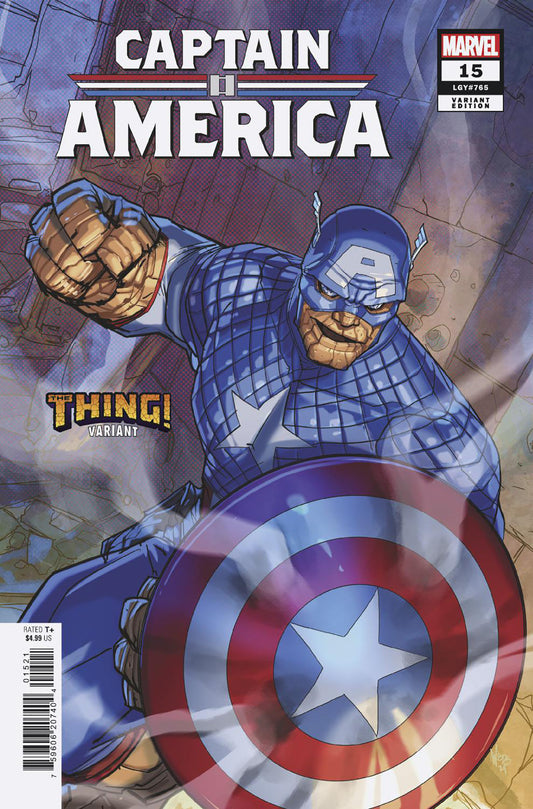 CAPTAIN AMERICA #15 PETE WOODS THE THING! VARIANT image