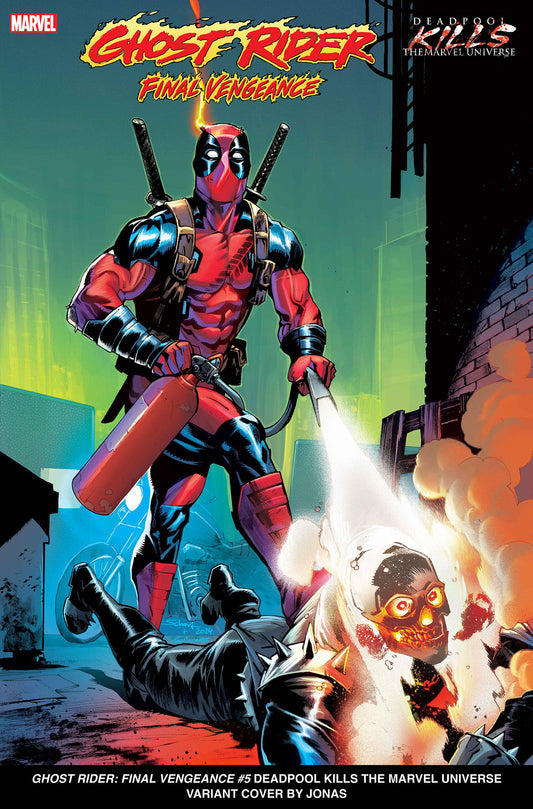 GHOST RIDER: FINAL VENGEANCE #5 JONAS SCHARF DEADPOOL KILLS THE MARVEL UNIVERSE VARIANT