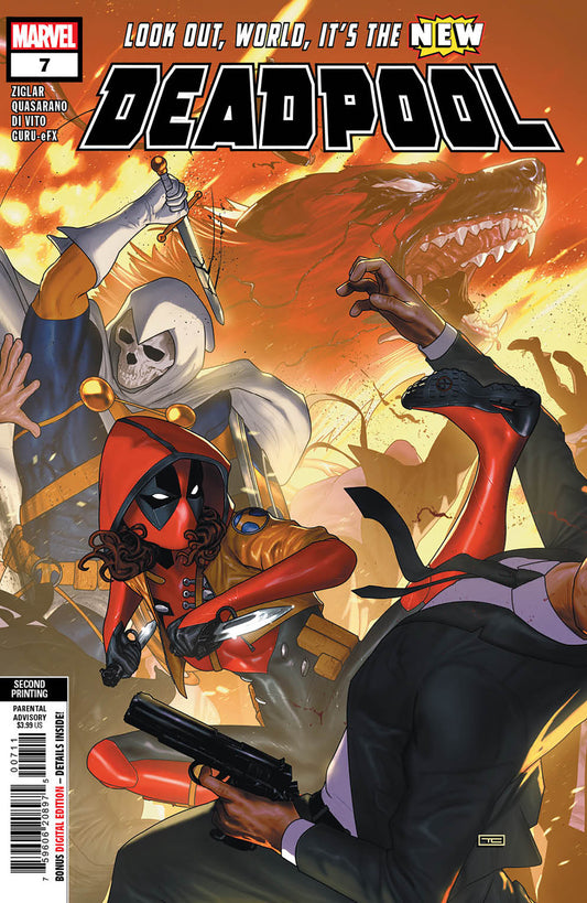 DEADPOOL #7 TAURIN CLARKE 2ND PRINTING VARIANT image