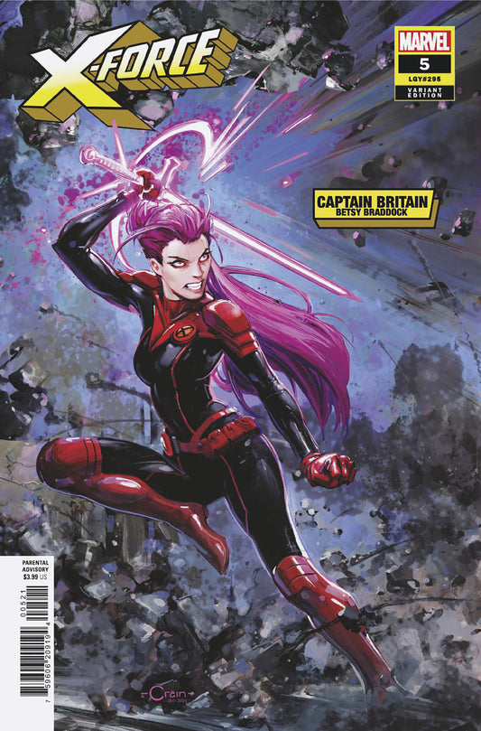 X-FORCE #5 CLAYTON CRAIN BETSY BRADDOCK VARIANT image