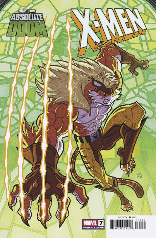 X-MEN #7 AFU CHAN MARVEL FORTNITE MEOWTOOTH VARIANT image