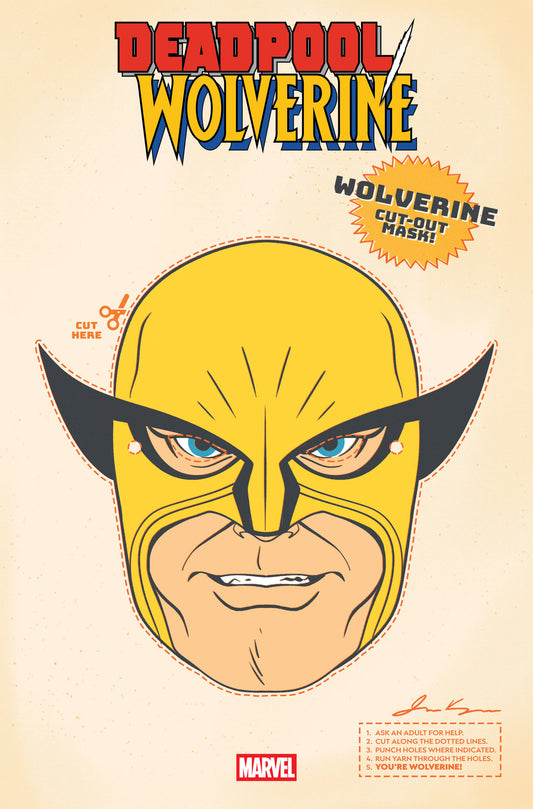 Deadpool/Wolverine #9 Retro Halloween Mask Variant - Image