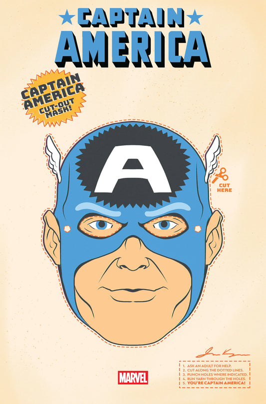 Captain America #3 Retro Halloween Mask Variant - Image