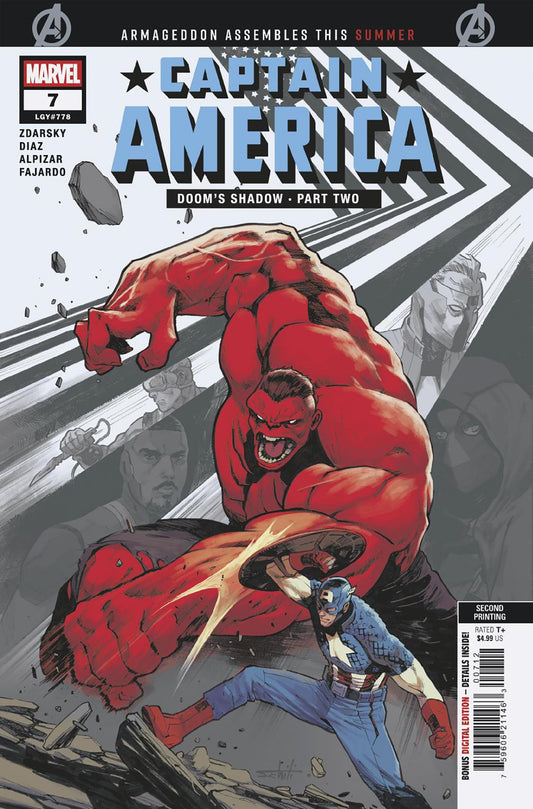 CAPTAIN AMERICA #7 VALERIO SCHITI 2ND PRINTING VARIANT