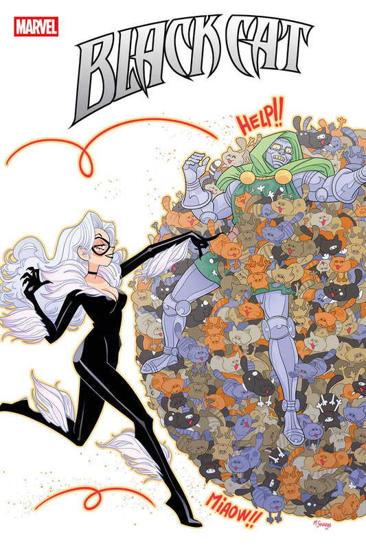 Black Cat #8 Marguerite Sauvage Doom Homage Variant - Image