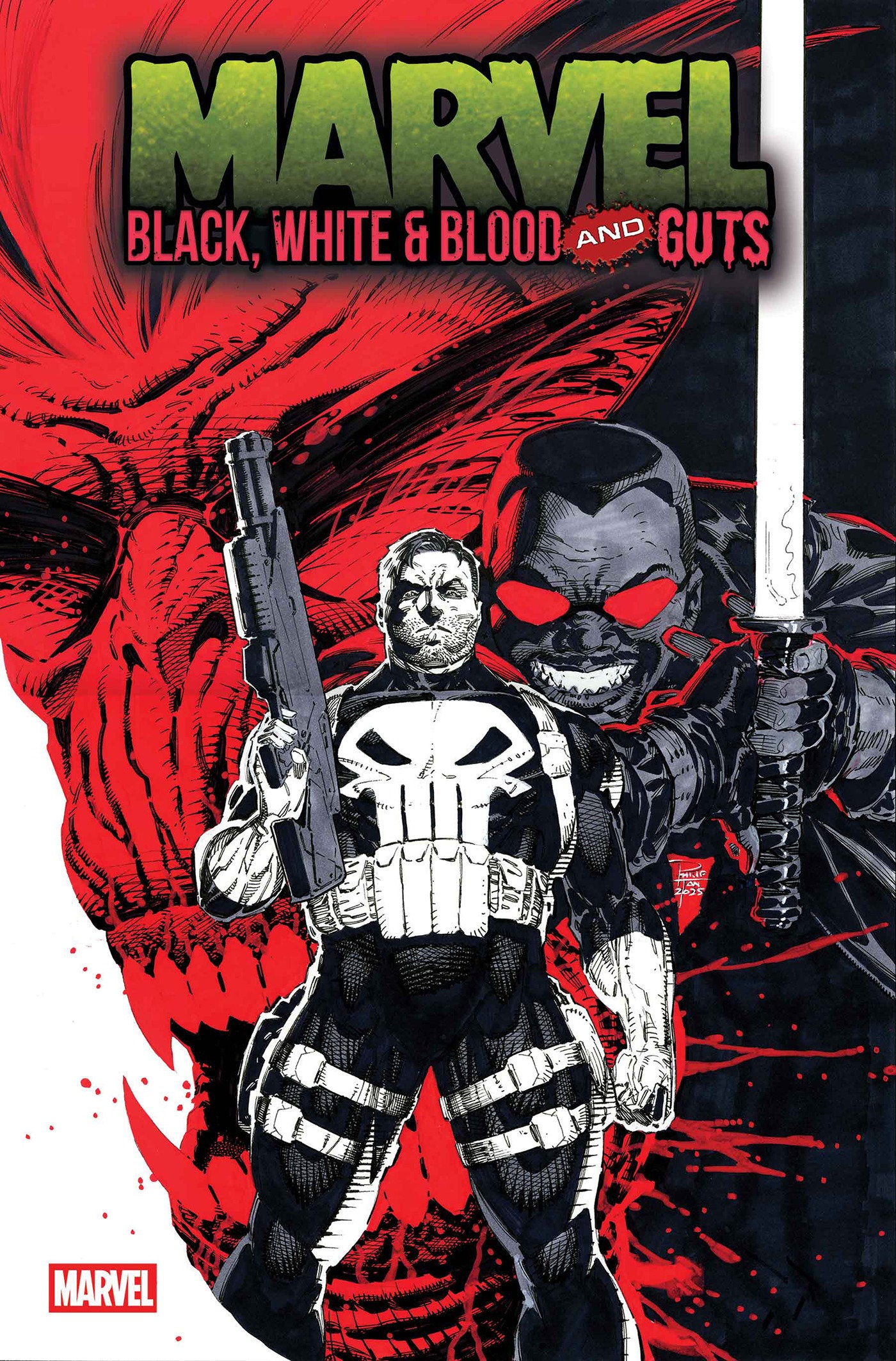 MARVEL: BLACK, WHITE & BLOOD AND GUTS