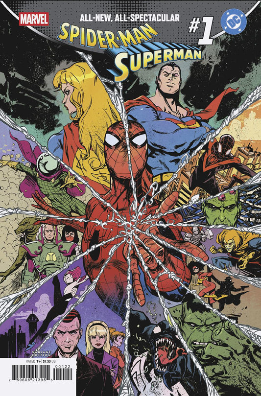 MARVEL/DC: SPIDER-MAN/SUPERMAN #1 SANFORD GREENE HOMAGE VARIANT