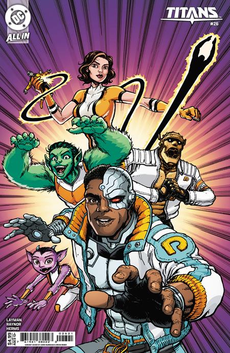 Titans #26  B Chris Burnham Card Stock Var - Image