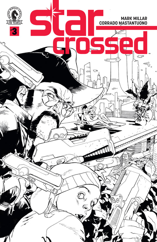 Star-Crossed #3 (Cvr B) (B&W) (Stuart Immonen) - Image