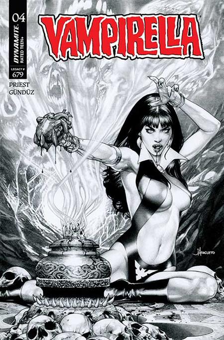 Vampirella (2025) #4  J Inc 1:15 Jay Anacleto B&w Var - Image