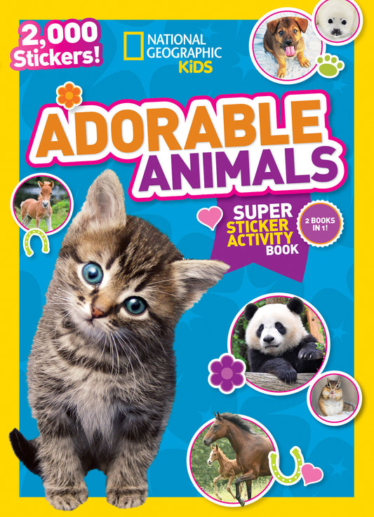 National Geographic Kids Adorable Animals Super Sticker Activity Book-Special Sales Edition image