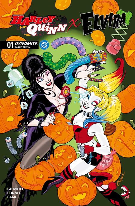 Harley Quinn X Elvira #1  A Amanda Conner - Image