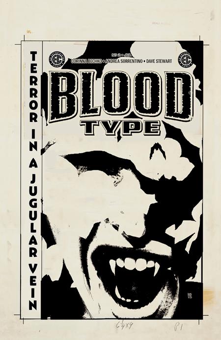 Ec Blood Type #2 (of 4)  D Inc 1:20 Andrea Sorrentino B&w Artist Edition Var - Image
