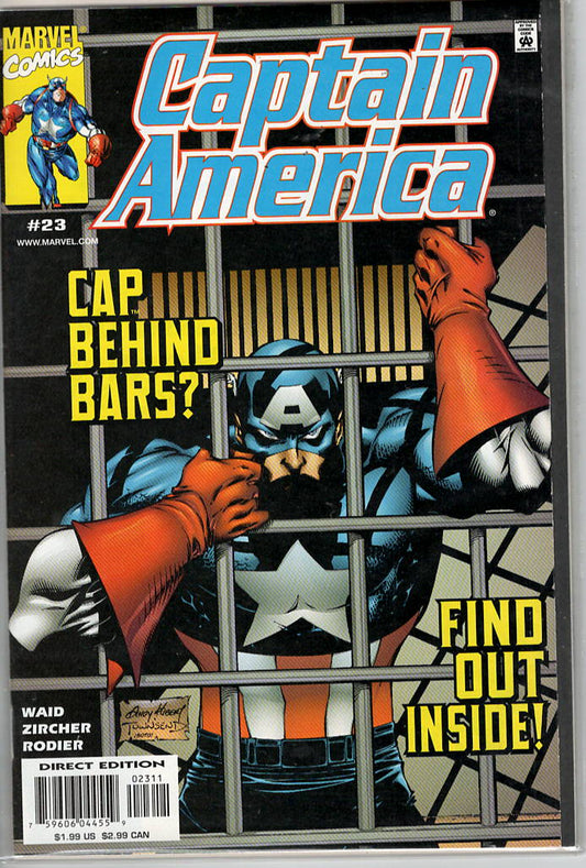 Pre-Owned - Captain America #23  (November 1999) Scanned Image Pop Weasel Pre-Owned Comics