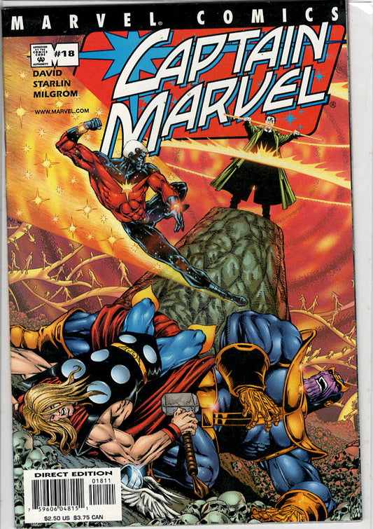 Pre-Owned - Captain Marvel #18  (June 2001) Scanned Image Pop Weasel Pre-Owned Comics