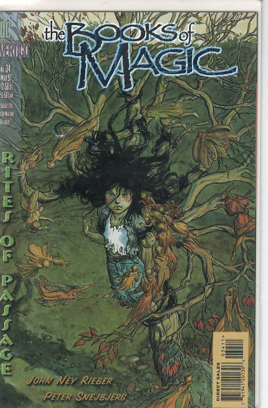 Pre-Owned - The Books of Magic #34  (March 1997) Scanned Image Pop Weasel Pre-Owned Comics