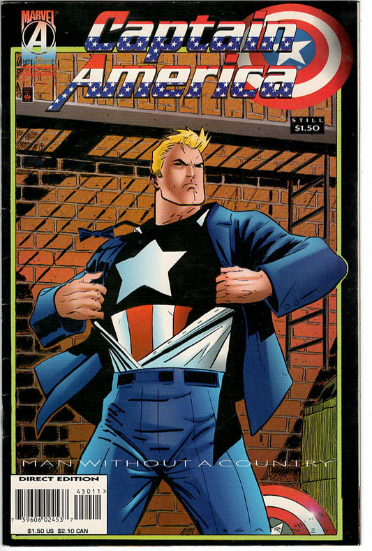 Pre-Owned - Captain America #450  (April 1996) Scanned Image Pop Weasel Pre-Owned Comics